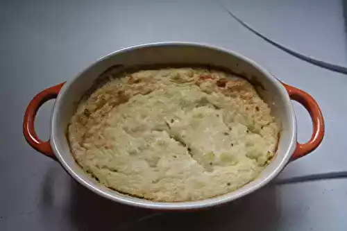 Soufflé au chou-fleur et gorgonzola