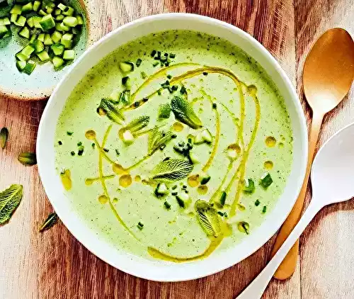 Soupe au concombre très simple