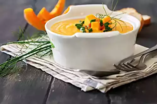 Soupe au potiron et à l'oignon