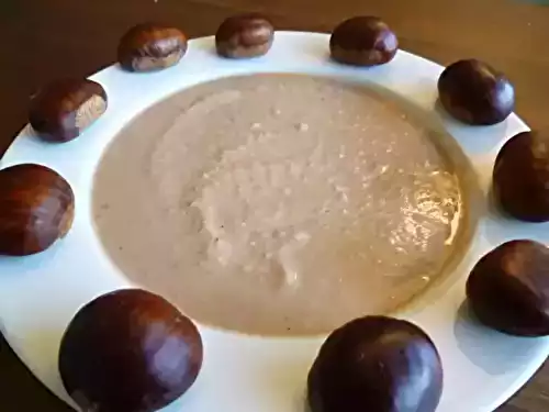 Soupe aux chataignes et aux lardons