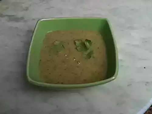 Soupe aux courgettes et pois chiches