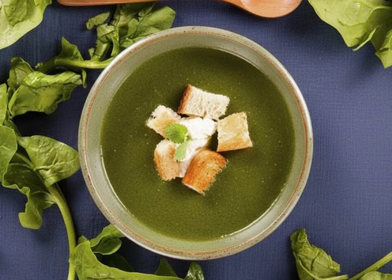 Soupe aux épinards