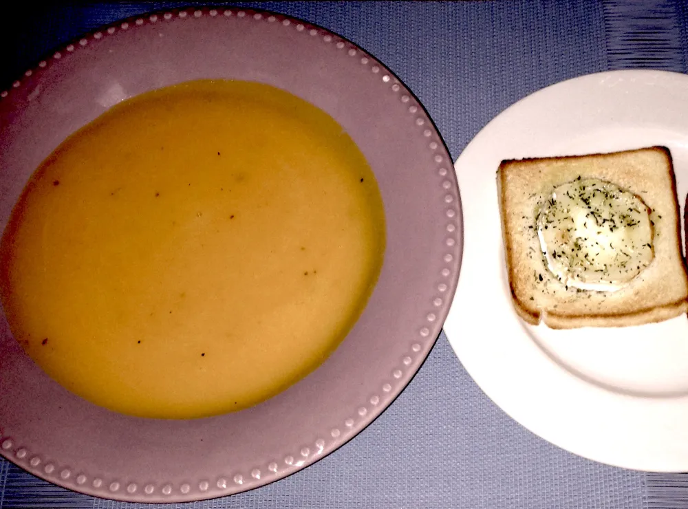 Soupe carottes et butternut à la crème fraîche 0%