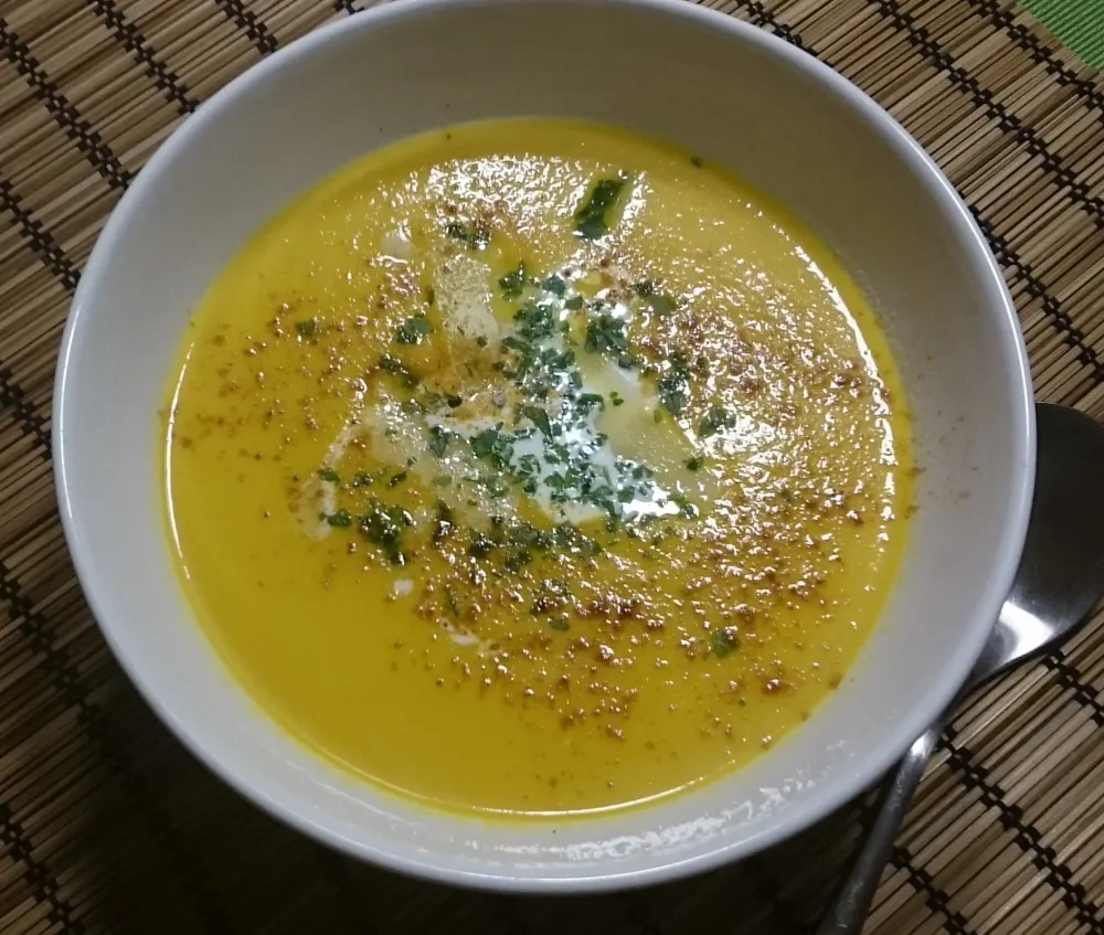 Soupe de carotte et gingembre au lait de coco