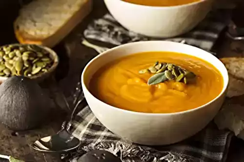 Soupe de courge muscade