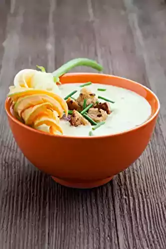 Soupe de courgette à la moutarde