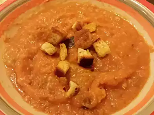 Soupe de haricots blancs à la tomate
