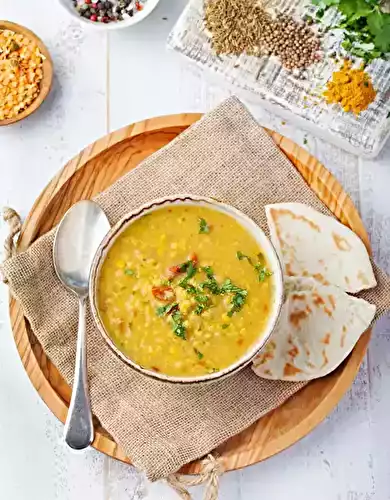 Soupe de lentilles corail