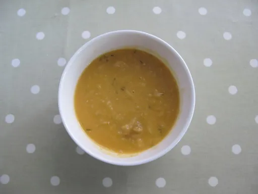 Soupe de lentilles de corail au chorizo