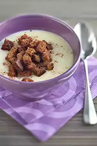 Soupe de poire au pain d'épices