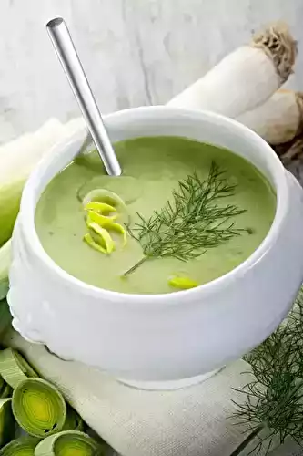 Soupe de poireaux au mascarpone