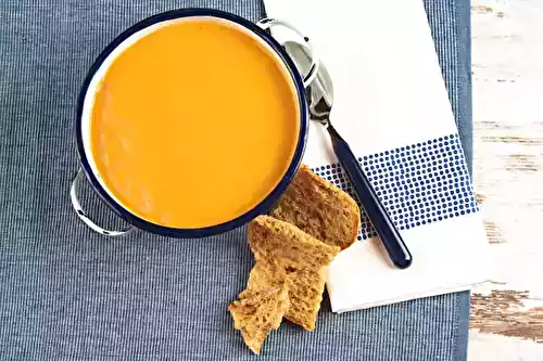 Soupe de potiron et céleri rave