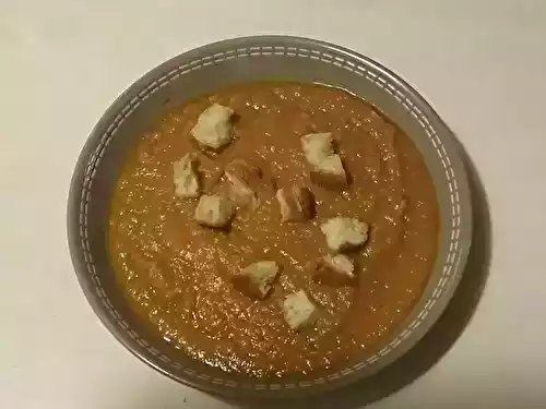 Soupe épicée à l'aubergine