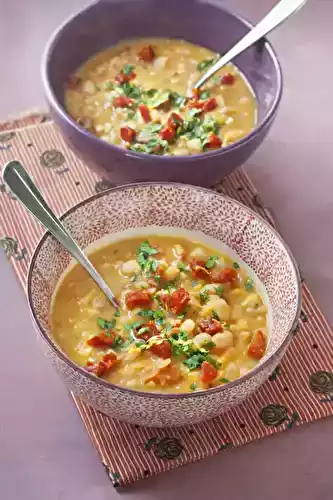 Soupe haricots blancs chorizo