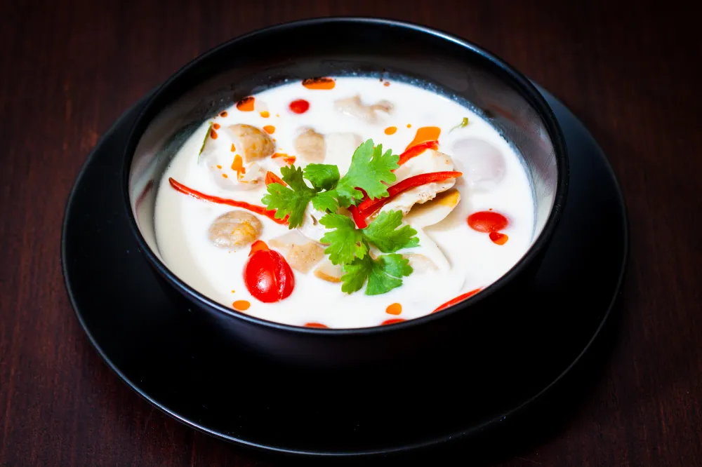 Soupe Tom Kha Kai thaïlandaise au Monsieur Cuisine