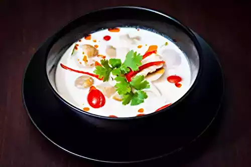Soupe Tom Kha Kai thaïlandaise au Monsieur Cuisine