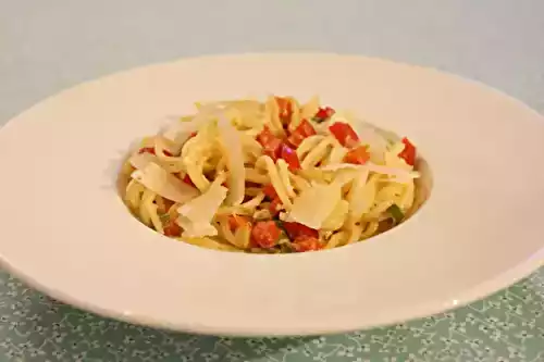 Spaghetti à la flovar (thon et poivrons)