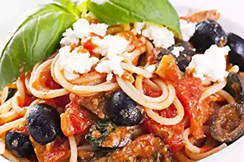 Spaghetti au chèvre