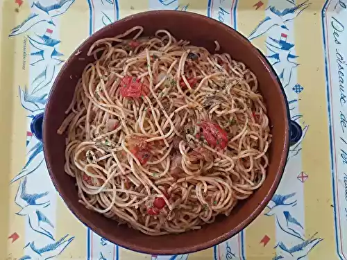 Spaghetti au thon à la provençale