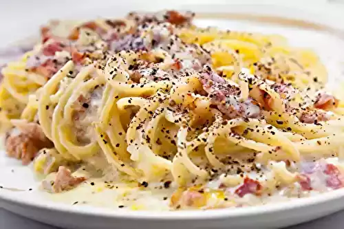 Spaghettis carbonara : la recette italienne sans crème !