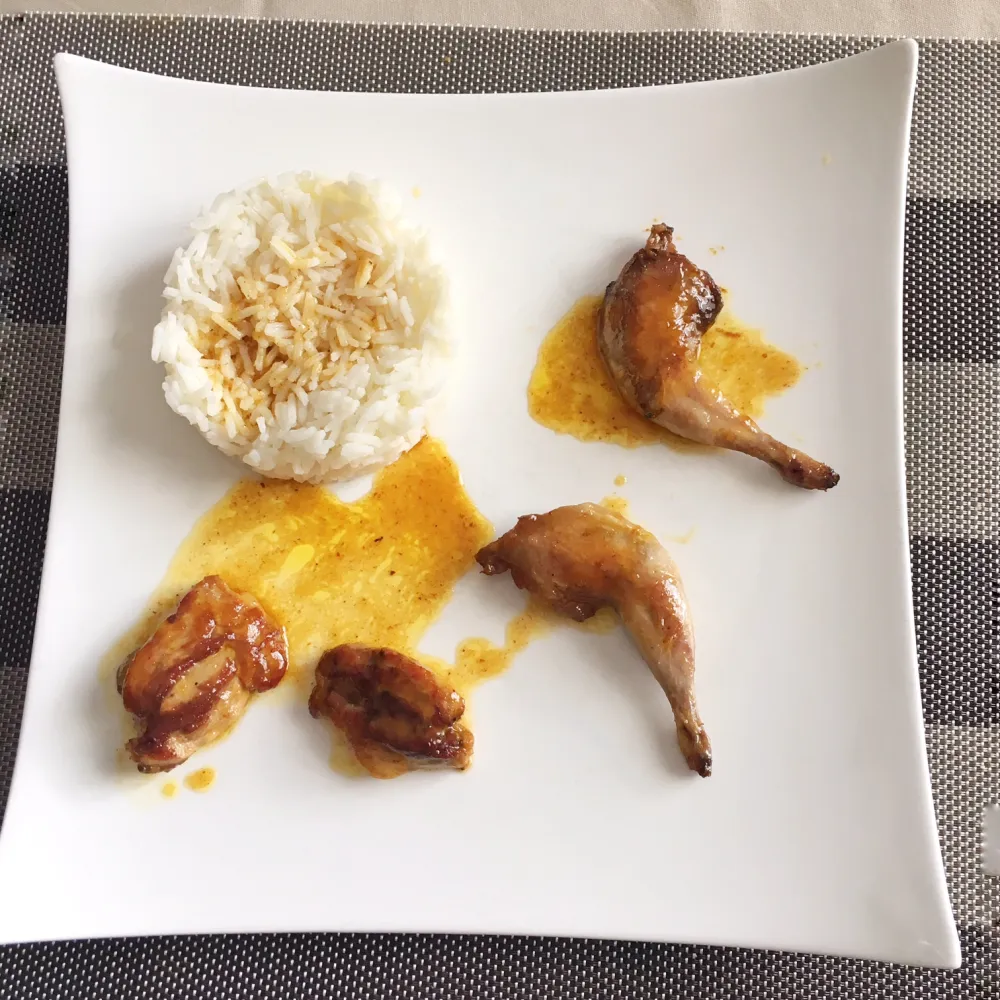 Suprêmes de caille à l'orange à la poêle