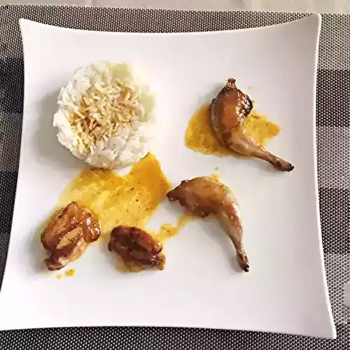 Suprêmes de caille à l'orange à la poêle