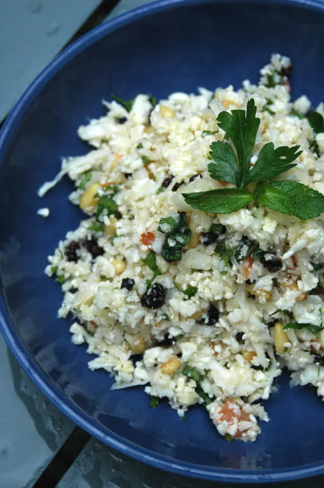 Taboulé menteur au chou-fleur