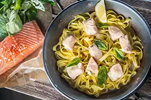 Tagiatelles au saumon frais au Companion