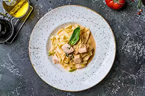 Tagiatelles au saumon frais au Thermomix