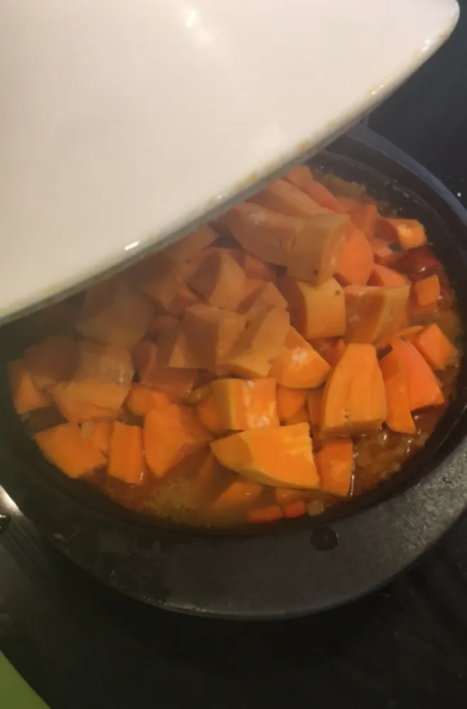 Tagine de veau à la patate douce