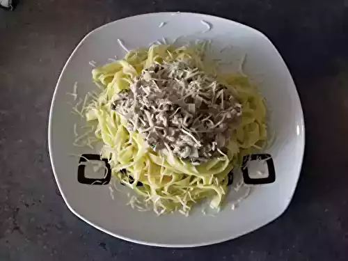 Tagliatelles au thon et câpres