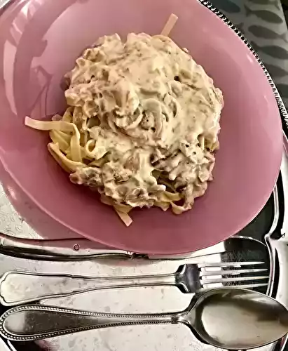 Tagliatelles aux champignons et au mascarpone