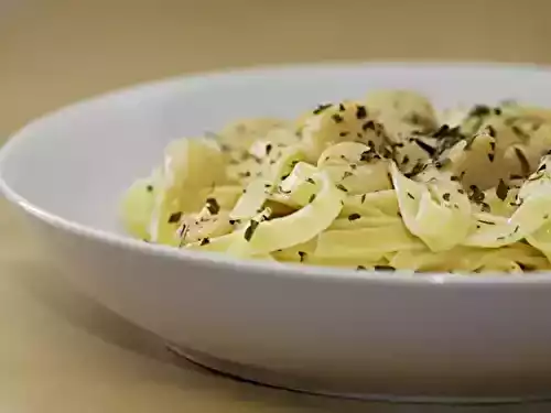 Tagliatelles aux noix de saint jacques flambées au whisky