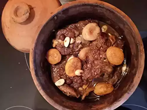 Tajine agneau abricots et raisins secs