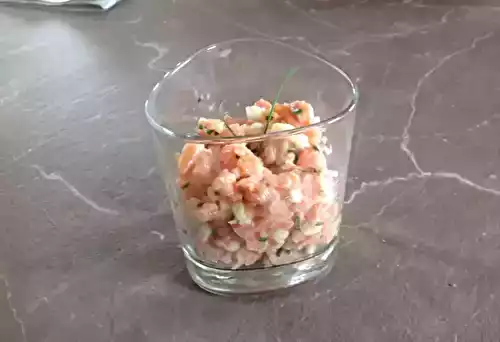 Tartare aux deux saumons acidulé