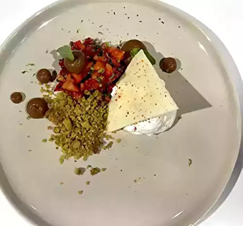 Tartare de fraises gariguette par Mallory Gabsi x Zôdio