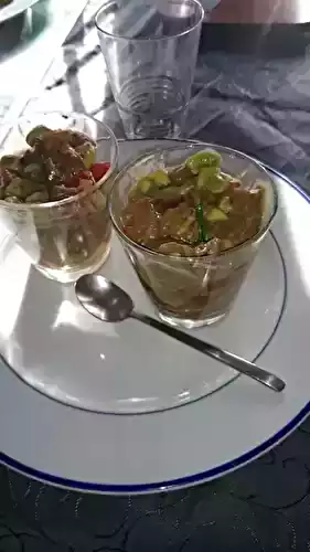 Tartare de saumon à l'avocat et à la tomate