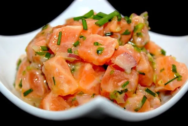 Tartare de saumon et endives