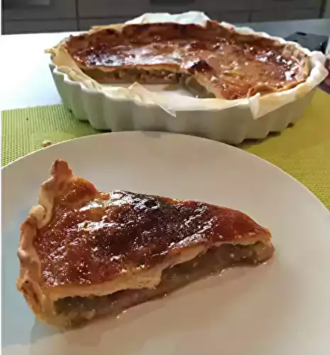 Tarte à la rhubarbe et à la fraise