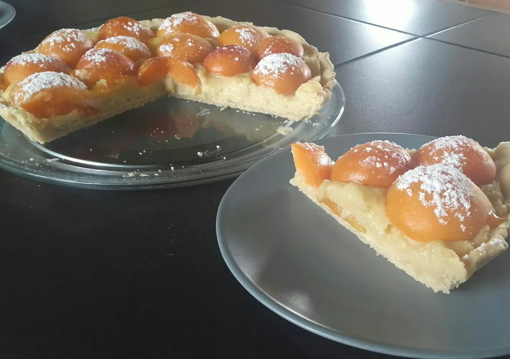 Tarte abricots amandes