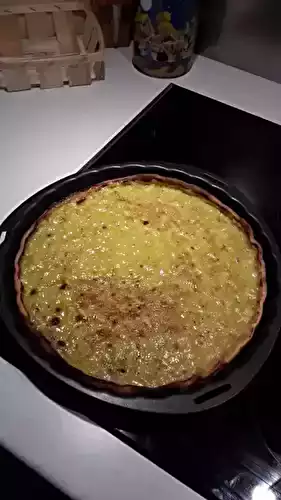 Tarte acidulée au citron vert et aux kiwis