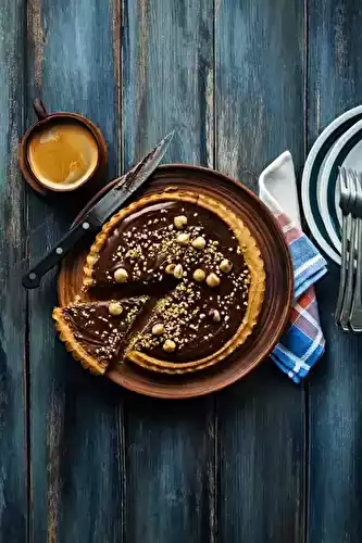 Tarte au chocolat aux noisettes