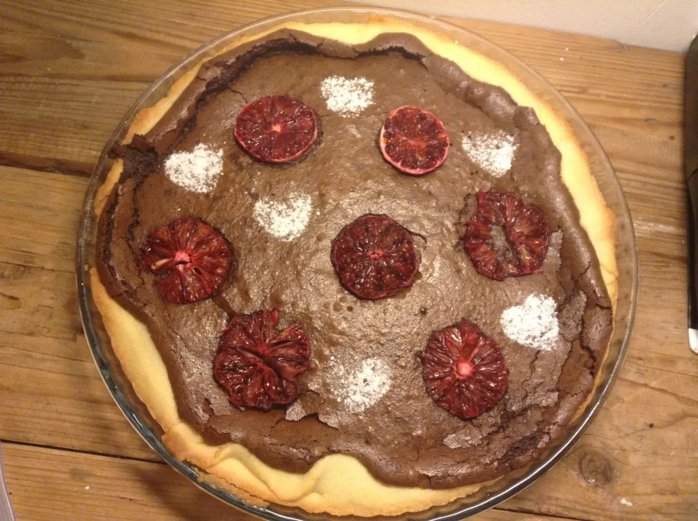 Tarte au chocolat et à l'orange