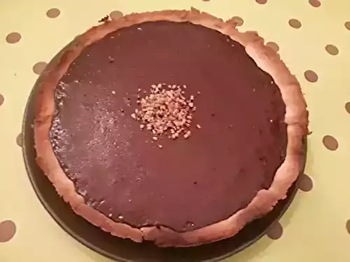 Tarte au chocolat et au pralin
