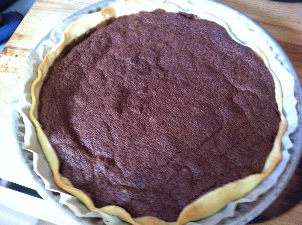 Tarte au chocolat rapide