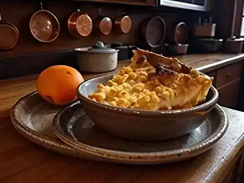 Tarte aux abricots façon crumble