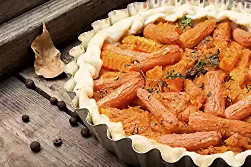 Tarte aux carottes vegan