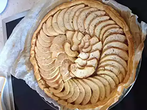 Tarte aux figues pommes et cannelle