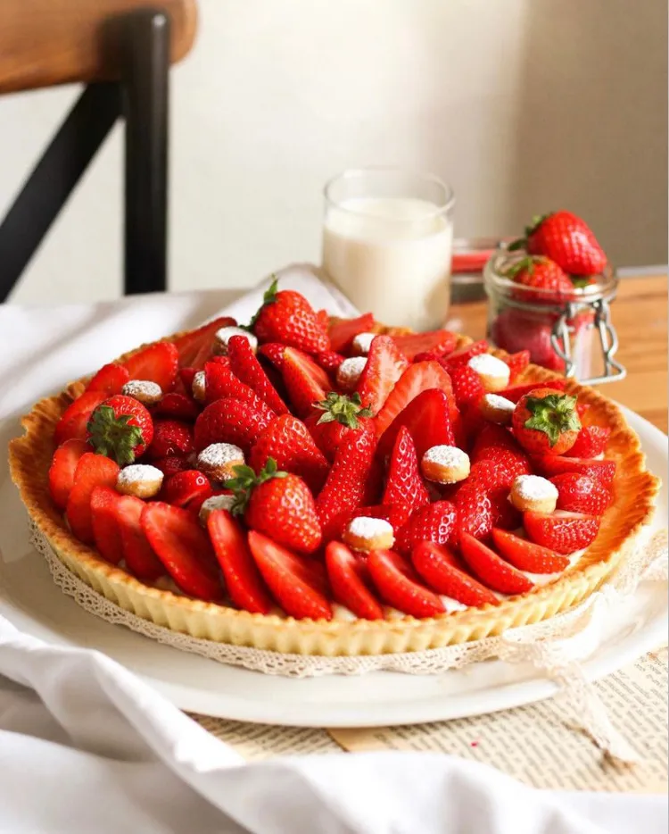 Tarte aux fraises classique
