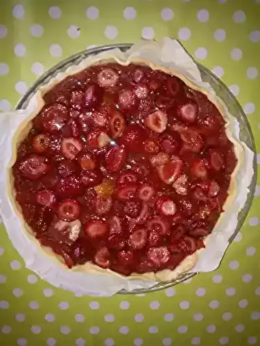Tarte aux fraises et basilic